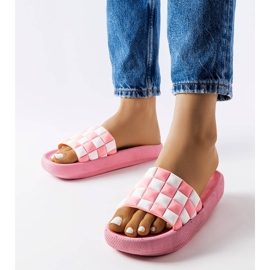 Pink rubber platform slides from Elin 1