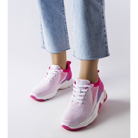 White and pink sneakers from Genet 1