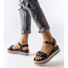 Katrin black platform sandals 1