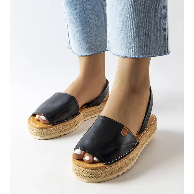 Black platform espadrilles from Sadbera 1