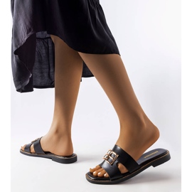 Sabrine black slides 2