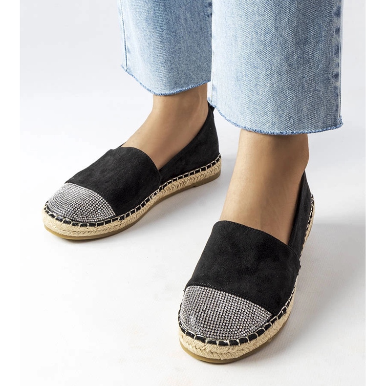Inna Black espadrille loafers from Magali 1