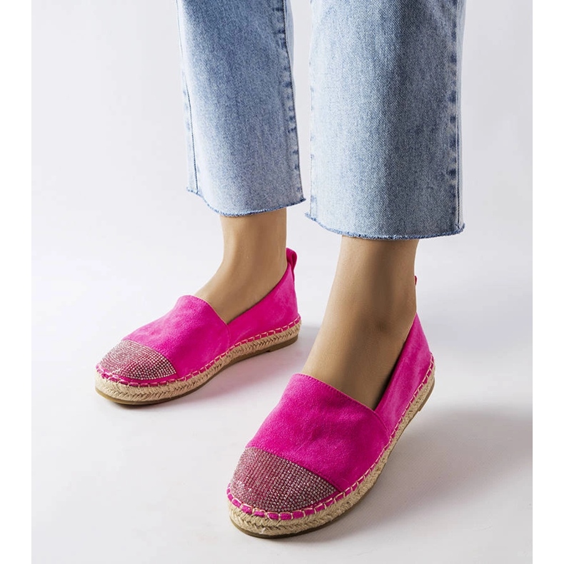 Pink platform espadrilles from Magali 1