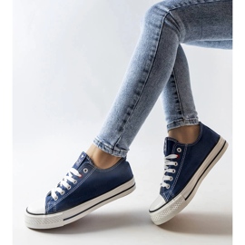 Navy blue fabric sneakers from Catherine 1
