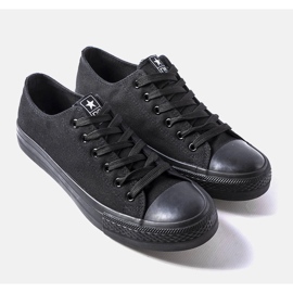 Black textile sneakers from Cristiano 1
