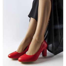 Inna Red heel pumps from Ella 1