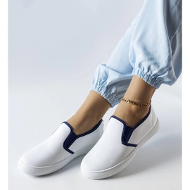 Cagliari white fabric sneakers 1