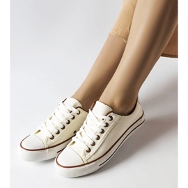 Mascherone white fabric sneakers 1 Mascherone white fabric sneakers 1