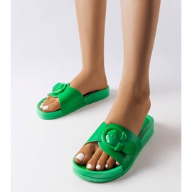 Inna Green slides with a buckle from Généreux 1