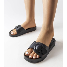 Black slides with a buckle from Généreux 1