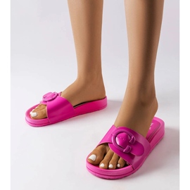 Inna Pink slides with a buckle from Généreux 1