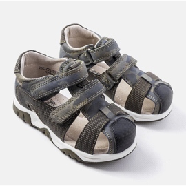 Green sandals with a leather insole from Millard 1