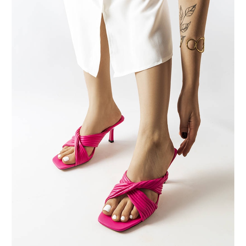 Inna Pink heeled sandals from Seiler 1
