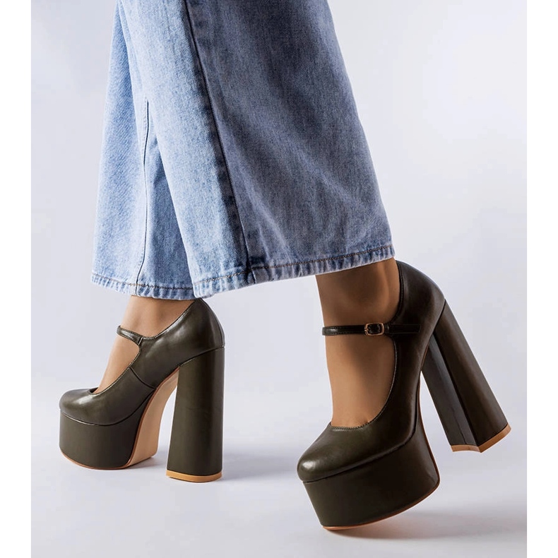 Colle green high heel pumps 1