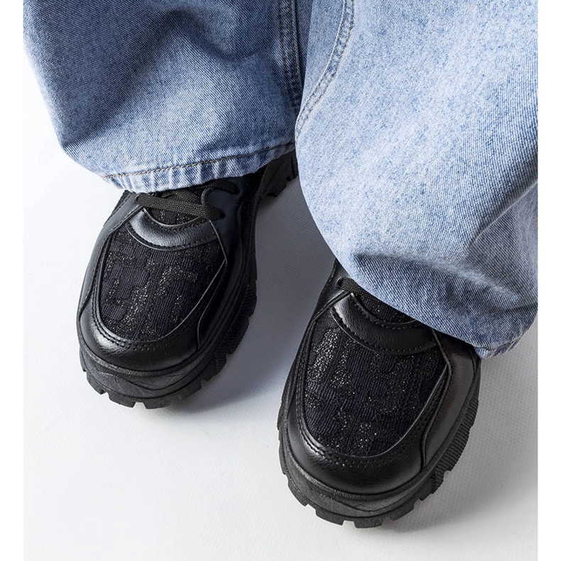 Black chunky sneakers from Brunswick 1