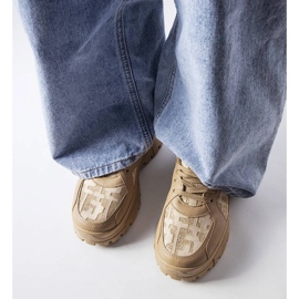 Dark beige chunky sneakers 1 Dark beige chunky sneakers 1