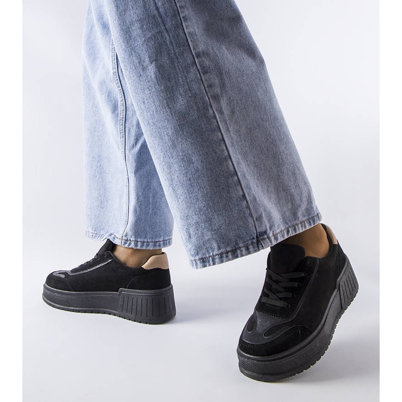 Black platform sneakers from Fabienne 1