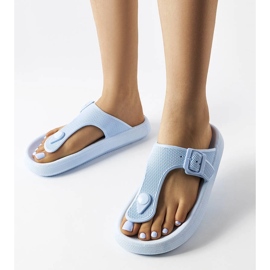 Blue platform sandals from Moretti 1