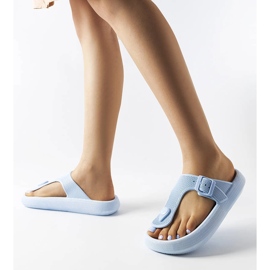 Blue platform sandals from Moretti 2