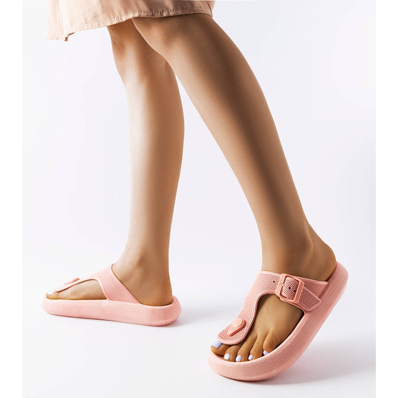Pink platform sandals from Moretti 1