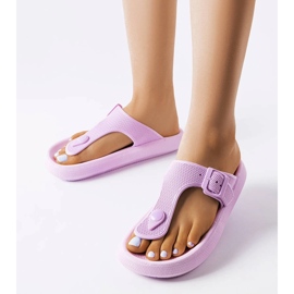 Purple platform sandals from Moretti 1