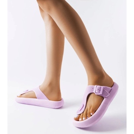 Purple platform sandals from Moretti 2