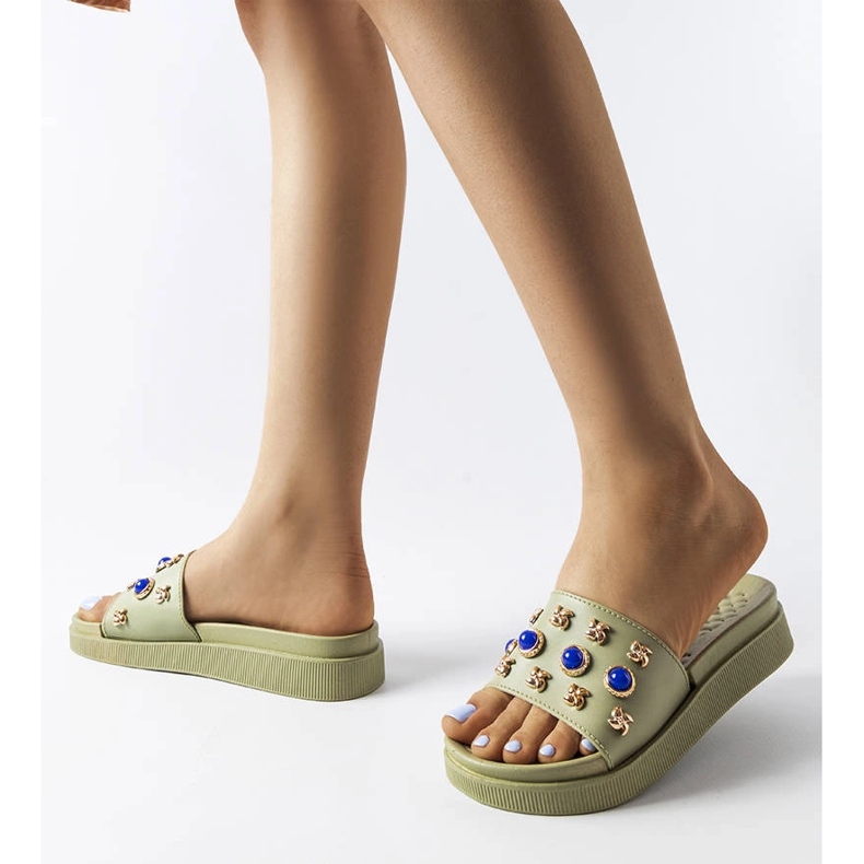 Green decorated slides from Montesarchio 2