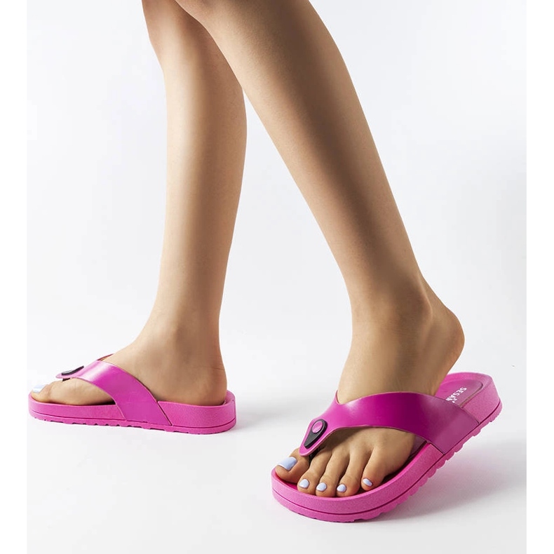 Pink platform flip-flops from Elide 2