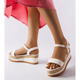 White wedge sandals from Access 2