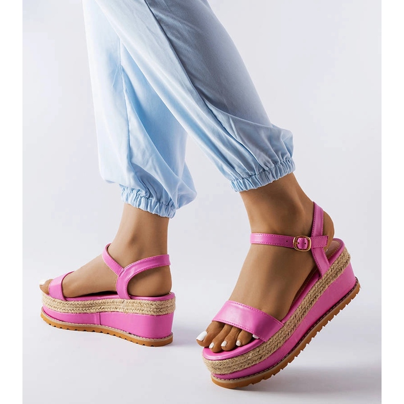 Pink wedge sandals from Access 1
