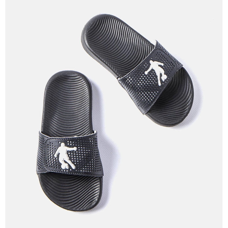 Children's black rubber slippers from Athens 1