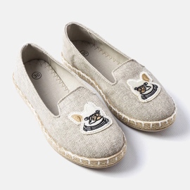 Inna Gray children's sneakers with Peppi application grey 1