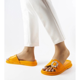 Orange sliders decorated with Griegsvei rhinestones 2