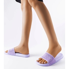 Purple rubber slippers from Azelio 1