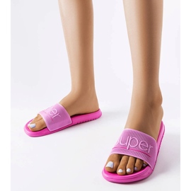 Pink rubber slippers from Azelio 1 Pink rubber slippers from Azelio 1