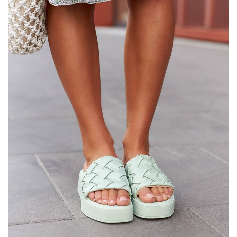 Green slippers on the Esposito platform 1