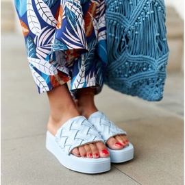 Blue platform sandals from Esposito 1