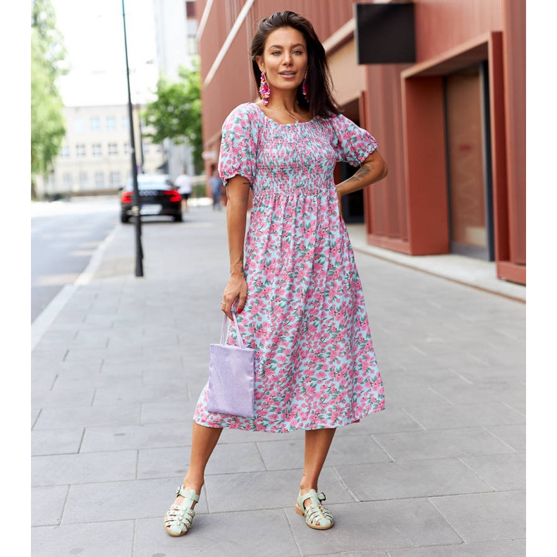 Green sandals decorated with rhinestones from Gaetano 1