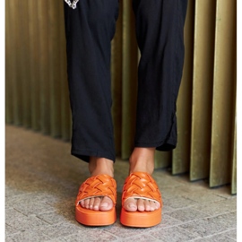 Orange platform slides from Colonnello 2