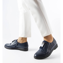 Navy blue elegant shoes from Augusto 1