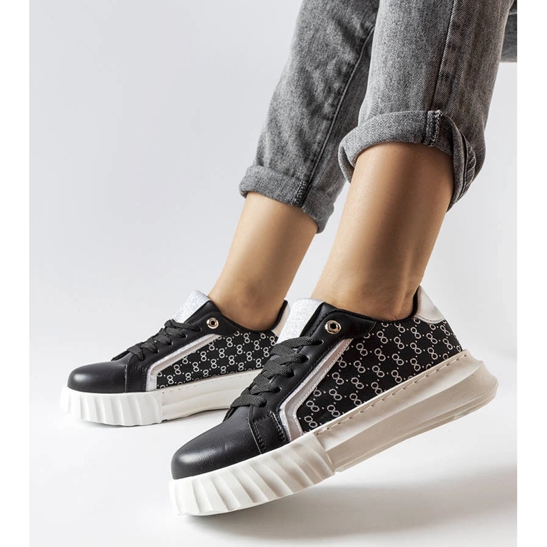 Black platform sneakers from Giuseppe 2