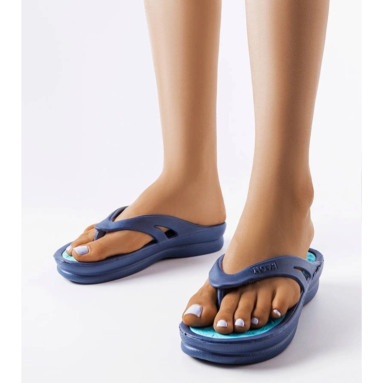 Isla navy light flip-flops blue 1