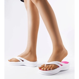 Isla light white flip-flops 2