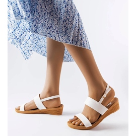 White wedge sandals from Grottazzolina 1