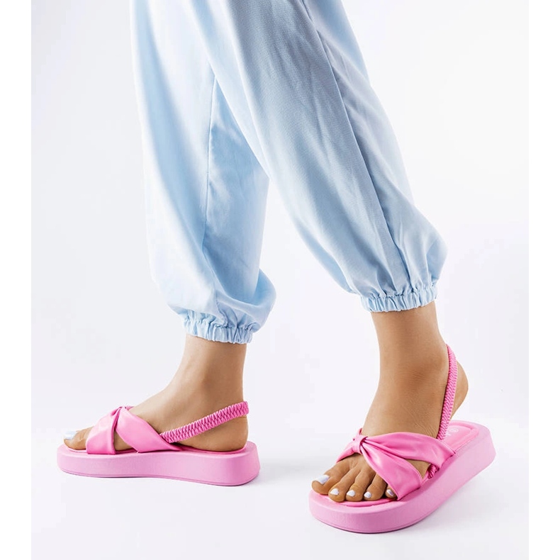 Pink platform sandals from Montagna 2