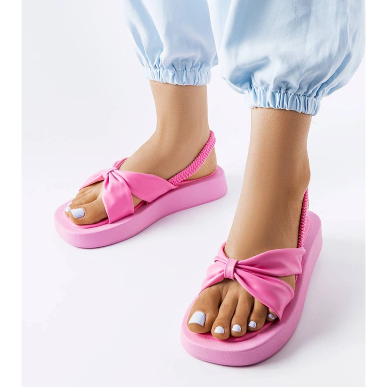 Pink platform sandals from Montagna 1