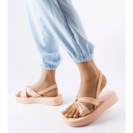 Beige platform sandals from Montagna 2