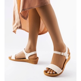 White wedge sandals from Loggia 1