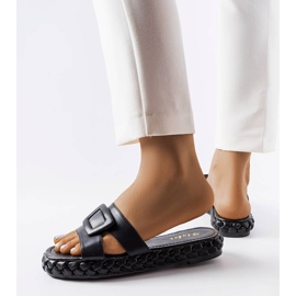 Black platform sandals from Francesco 2