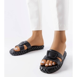 Black platform sandals from Francesco 1